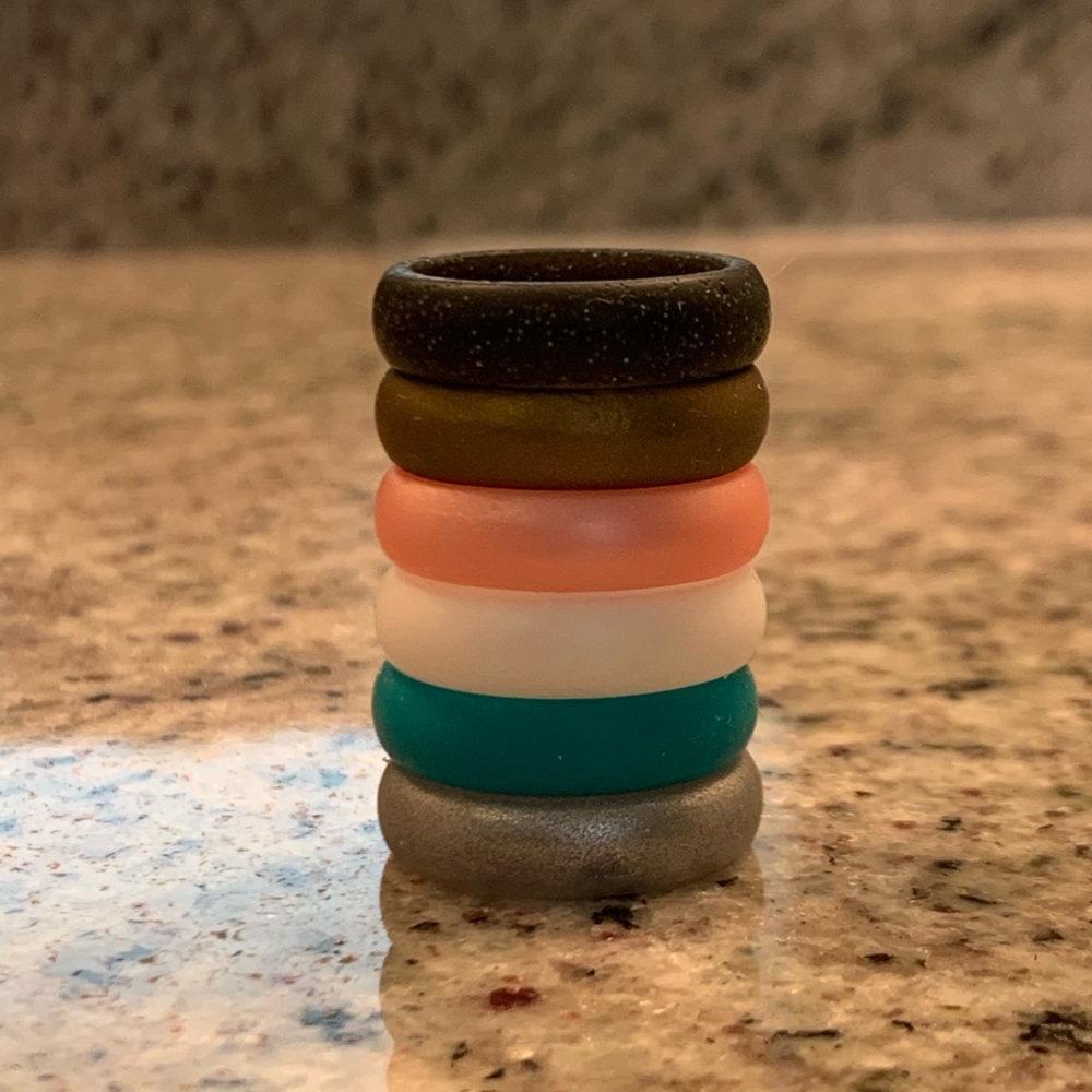 6-pack Silicone Wedding Bands